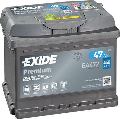 EXIDE BATTERY PREMIUM EA472 47AH Δ