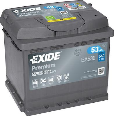 EXIDE BATTERY PREMIUM EA530 53AH Δ