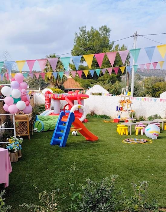 Fun Activities, Παιδικά πάρτυ, Παιδότοπος Λαγονήσι, Βάρη, φουσκωτά παιχνίδια, Μπαλόνια, Ανιματέρ